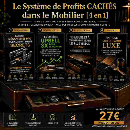 [FR] LE SYSTÈME PROFIT DES MEUBLES CACHÉS™ [4 en 1] [27 EUR]